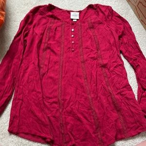 Knox Rose red tunic